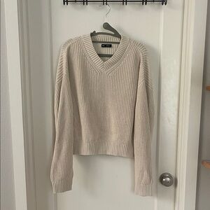 GAP Cream V-Neck Sweater